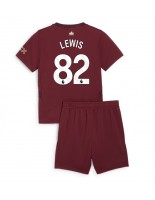 Manchester City Rico Lewis #82 Kolmaspaita Lasten 2024-25 Lyhythihainen (+ shortsit)